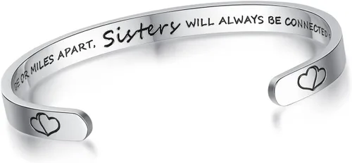 Vista 35 de SAM & LORI - Pulseras ajustables personalizables para adolescentes y mujeres, joyas inspiradoras en varios diseños para hija, hermana, mamá, amigas