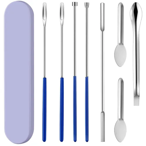 Vista 9 de Kits de máquina de llenado de cápsulas de 8 piezas para relleno de cápsulas de píldoras vacías, suministros para el hogar y laboratorio - Espátula
