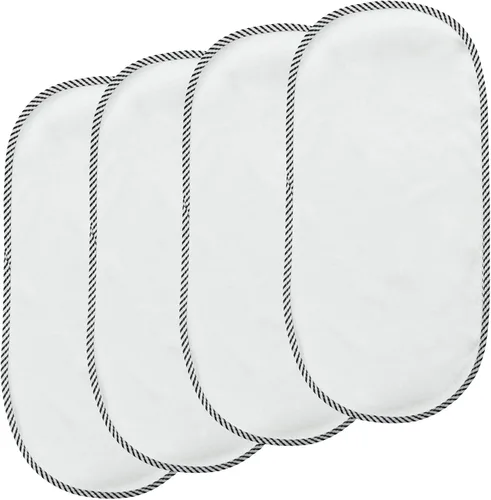 PandaEar Paquete de 4 forros impermeables para cambiador, almohadillas para cambiador de pañales para bebé, funda suave para cambiador de 23.6 x