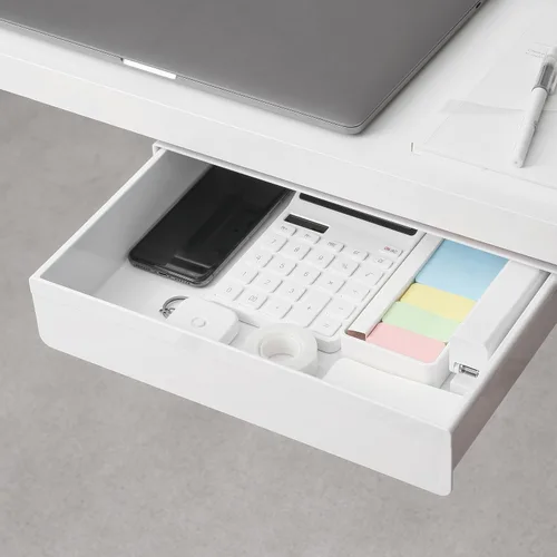 Cajón debajo del escritorio, súper grande para debajo de la mesa, accesorios de escritorio y organizadores de espacio de trabajo, organizador