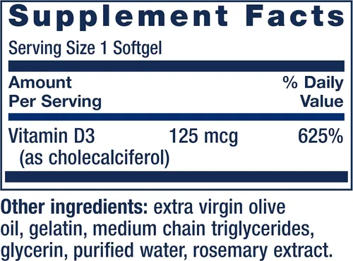 Vista 7 de Life Extension Aceite de pescado Super Omega-3 Plus EPA/DHA, lignanos de sésamo y vitamina D3 125 mcg (5000 UI), salud ósea, rendimiento cerebral