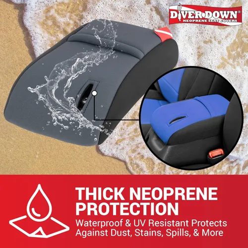 Vista 3 de Diver Down Funda de neopreno para consola central – Se adapta a Jeep 1997-2006 TJ Wrangler – Funda acolchada para reposabrazos – No te quema el codo