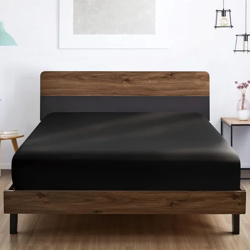 Vista 6 de FreshCulture Paquete de 2 sábanas bajeras individuales Sábana bajera de calidad de hotel tamaño individual Ultra suave y transpirable Microfibra