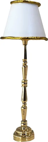 Vista 3 de Lámpara de pie en miniatura para casa de muñecas, luz LED que funciona con pilas, accesorio funcional para muebles de casa de muñecas