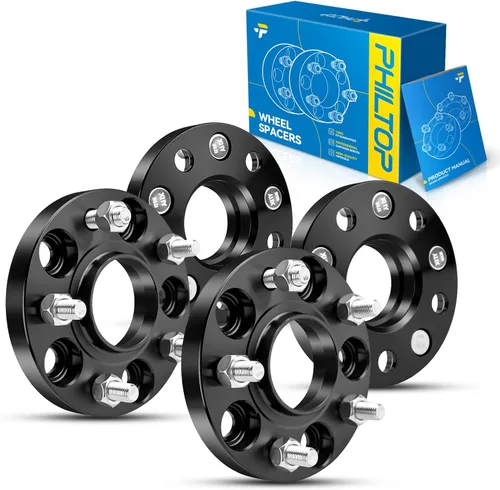 Vista 136 de PHILTOP 4x100 1.25" Espaciadores de rueda para Yaris, 2 piezas de espaciadores de rueda centrados en buje con 54.1mm de diámetro interior del buje