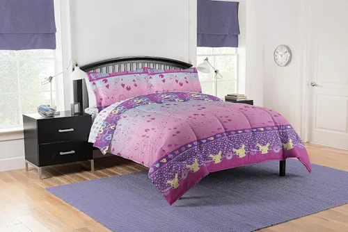 Vista 4 de Juego de ropa de cama Northwest Pokémon para cama individual, Pikachu Eevee Charmander Squirtle, ropa de cama de anime, favoritos de Kanto