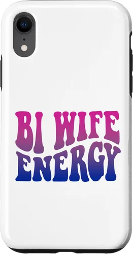 Vista 25 de iPhone 15 Pro Max Bi Wife Energy Bisexual Pride Bisexual Flag Retro Vintage Case