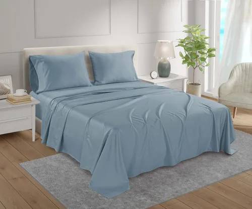 Vista 30 de Juego de sábanas 100% de algodón egipcio, tamaño Queen, juego de sábanas de bolsillo profundo, sábanas de algodón de 800 hilos, naturalmente