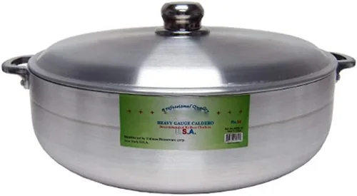Vista 9 de Uniware Caldero de aluminio de calidad estupenda/olla con tapa de aluminio, grosor 0.118 in, 18.5 QT