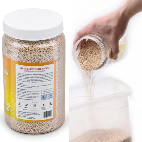 Vista 5 de Wisesorb Perlas desecantes del tamiz molecular de 2 LBS 3A, amortiguadores de humedad del deshumidificador