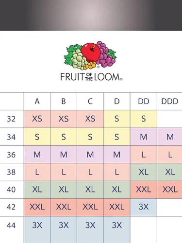 Vista 6 de Fruit of the Loom Sujetador deportivo de algodón con tirantes delgados para mujer