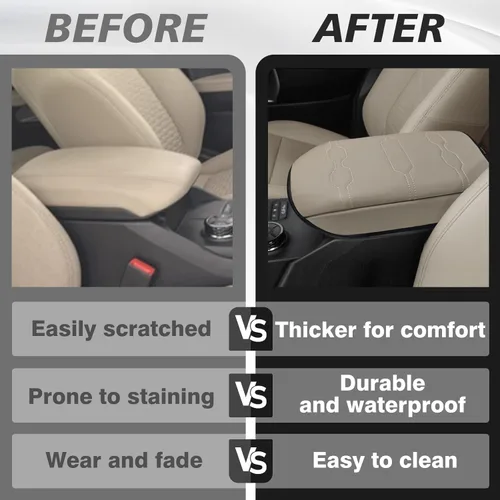 Vista 365 de Muslogy Funda para reposabrazos de consola central apta para Chevy Silverado/Tahoe y GMC Sierra/Yukon 2007-2013, cómoda almohadilla