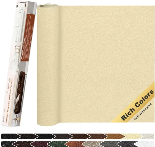 Vista 29 de KING MOUNTAIN Parche de reparación de cuero, cinta autoadhesiva de reparación de cuero de 4 x 63 pulgadas para muebles de cuero dañados, asientos