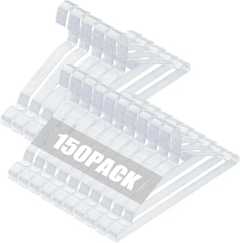 Vista 9 de SPECILITE Perchas de Alambre Paquete de 50, Perchas de Alambre de Metal para Ropa a Granel para Abrigos, Perchas de Metal que Ahorran Espacio