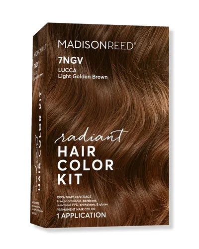 Vista 85 de Madison Reed - Kit de tinte radiante para el cabello, tinte permanente para el cabello, 100 % cobertura de canas, sin amoníaco, rojo Trieste 5NRM