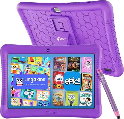 Vista 14 de Contixo Tableta para niños de 10" con Android 32GB - Incluye más de 80 libros de cuentos exclusivos de Disney (valor de $350), controles parentales