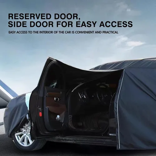 Vista 5 de Funda para automóvil al aire libre, protección contra el agua y el sol, para DS DS3 DS3 Crossback DS4 DS5 DS7 Crossback, cubierta completa