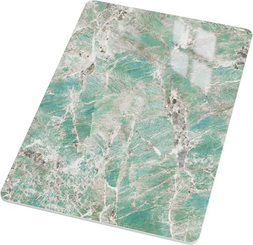 Vista 18 de Mesa cuadrada de 15.7 pulgadas, mesa de piedra sinterizada blanca de 15.7 pulgadas, repuesto y cubierta de escritorio de mármol, resistente a