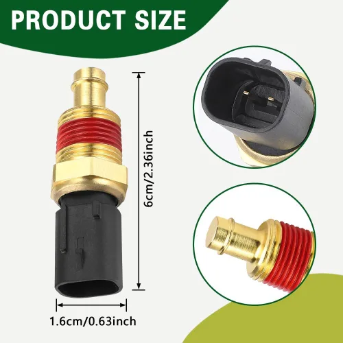 Vista 2 de Sensor de temperatura del refrigerante del motor, sensor de temperatura para automóvil, accesorios de sensor de temperatura del agua del motor