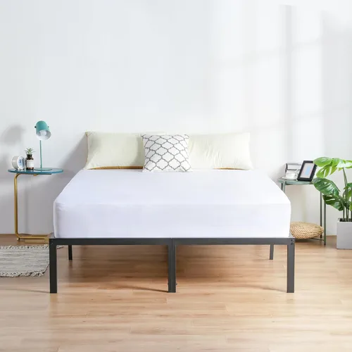 Vista 4 de PrimaSleep Base de cama antideslizante de listones de acero resistente de 18 pulgadas, base de cama de plataforma de fácil montaje, base de colchón