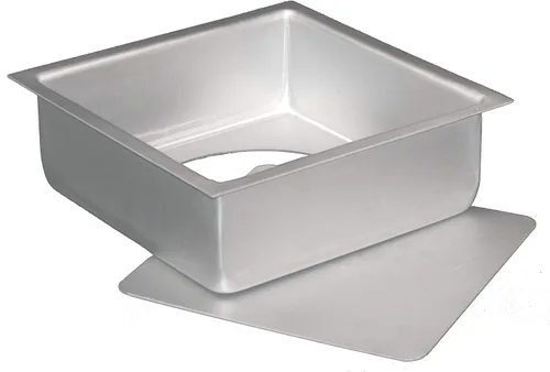 Vista 8 de Fat Daddio's PSQCC-663 - Molde para tartas cuadrado con fondo extraíble, 6 x 6 x 3 pulgadas, color plateado