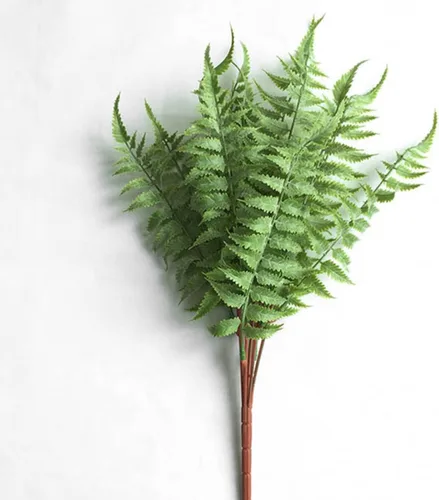 Vista 9 de ABOOFAN 6pcs Realistic Faux Fern Leaves Artificial Plant for Centerpieces Decor Greenery for Holiday Trees