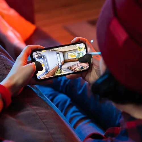 Vista 6 de 120 fundas para dedos para juegos, antisudor, controlador de juego, funda para dedo pulgar, fundas transpirables para dedos, guantes