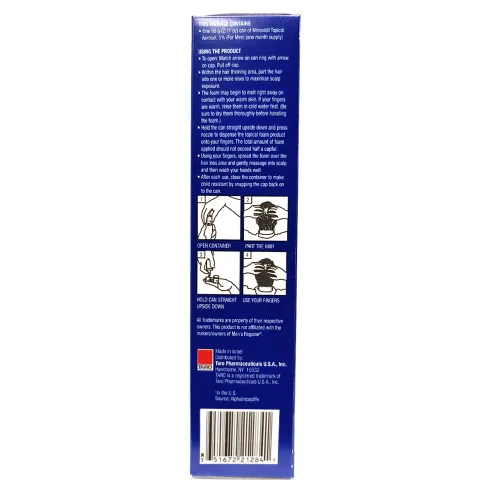 Vista 9 de Taro Minoxidil - Espuma en aerosol tópica, 5%, tratamiento de crecimiento del cabello para hombres, 2.11 onzas