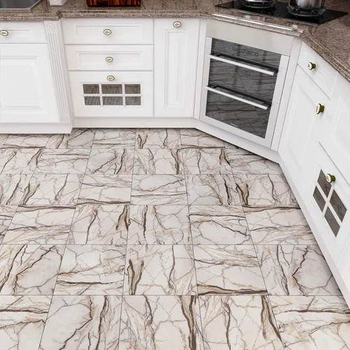 Vista 5 de VEELIKE Azulejos de vinilo autoadhesivos de vinilo con aspecto de mármol de lujo para cocina, dormitorio, inquilinos, paquete de 4 azulejos