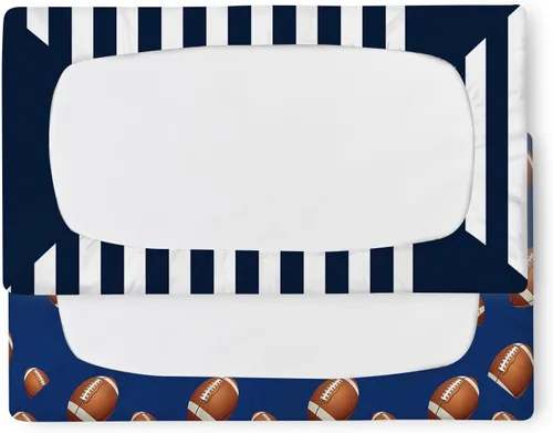 Vista 6 de Sábanas personalizadas para cuna de bebé, sábana bajera ajustable con nombre personalizado para funda de colchón estándar de cuna, paquete de 2