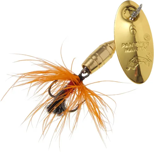 Panther Martin PMF Deluxe Dressed Fly Barrel Body Spinner Señuelo de pesca atrapa trucha, lucioperca, perca, crappie, Pickerel, besugo, Dolly Varden