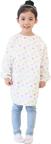 Vista 14 de Plie Kids Waterproof Art Smock – Long Sleeve Apron for Painting, Baking, Sensory Play (Ages 1–10)