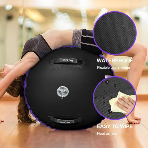 Vista 8 de VOFiTNY Gimnasia Equipo de Tumbling Barril de aire Inflable Octágono Vaso Rodillo Back Bend Trainer Animadoras Sin Bomba