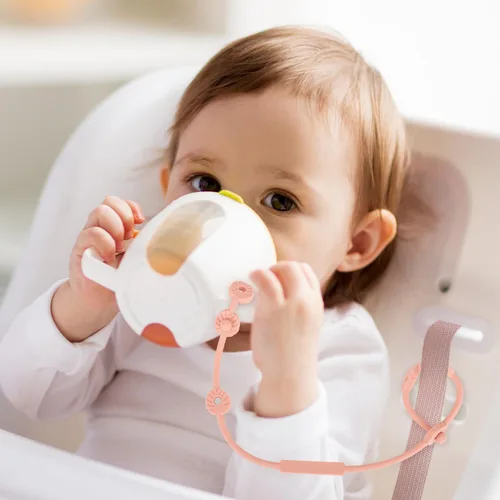 Vista 6 de Correas de juguete para bebé, clips de silicona para chupete, correas ajustables de silicona para cochecitos, silla alta, cunas, cestas colgantes