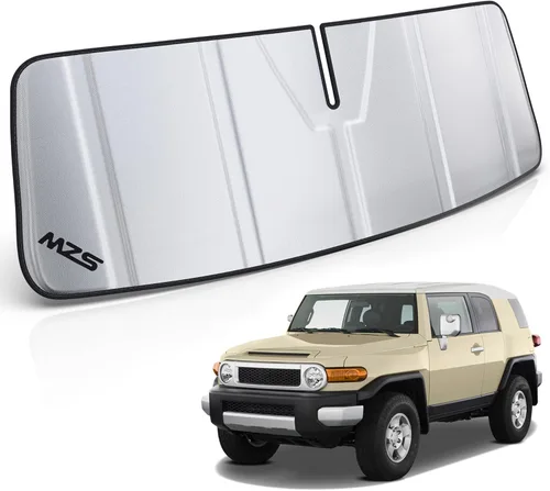 Vista 43 de MZS Parasol para parabrisas compatible con RAV4 2019-2026 / RAV4 Prime 2021-2026, parasol plegable para ventana delantera de SUV con bolsa