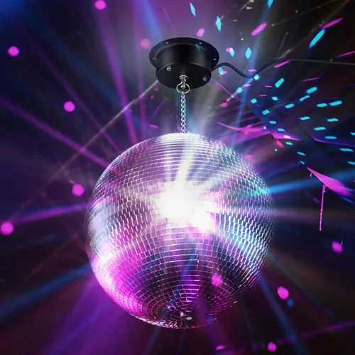 Vista 5 de Motor de bola de discoteca de velocidad lenta de 1 RPM, motor eléctrico rotador de bola de espejo resistente, admite bolas de 4" - 12" para DJ