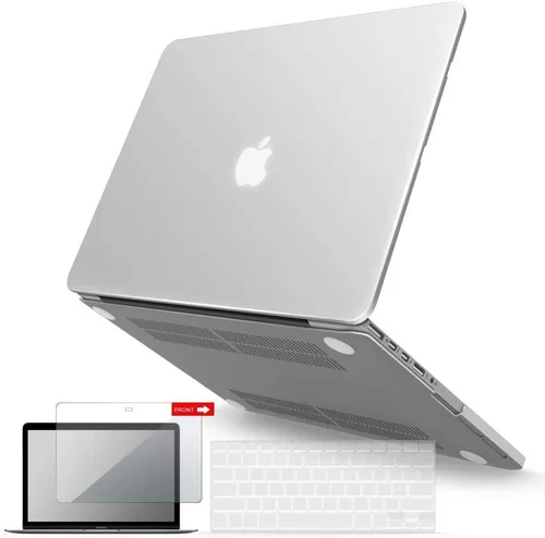 Vista 10 de IBENZER Compatible con MacBook Pro de 13 pulgadas 2015 2014 2013 finales 2012 A1502 A1425, carcasa rígida y cubierta de teclado y protector