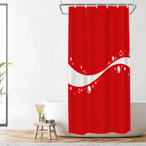 Vista 315 de Shrahala Father and Child Embracing No Hooks Shower Curtain with Snap in Liner Set, Tender Moment Captured Bathroom Décor Polyester Fiber Waterproof