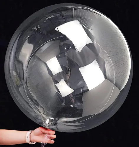 Vista 8 de Globos de burbujas Bobo de 20 pulgadas, 10 globos transparentes Bobo, globo de burbujas grandes transparentes para decoración de Navidad, boda