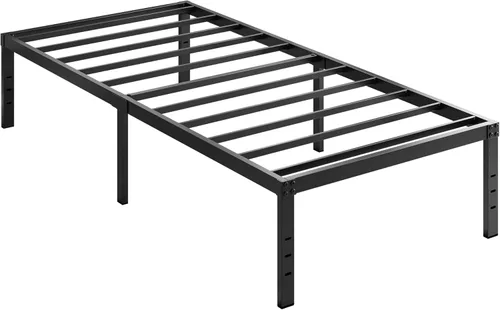 Vista 9 de EMODA 14 Inch Twin XL Bed Frames No Box Spring Needed, Heavy Duty XL Twin Metal Platform Bed Frame, Noise Free, Easy Assembly, Black