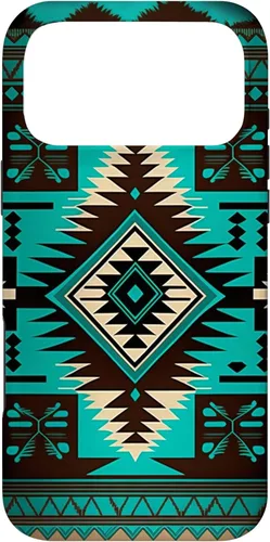Vista 22 de South West Turquoise Native American Aztec Pattern Case for iPhone 17