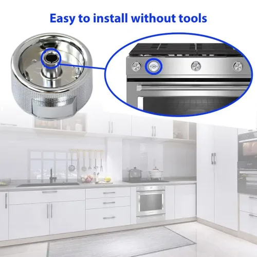 Vista 7 de W11156487 KFED500EBL03, YKFED500EBS0, YKFED500EBS3, KFED500ESS03 Reemplazo de perilla de rango para Kitchenaid Whirlpool