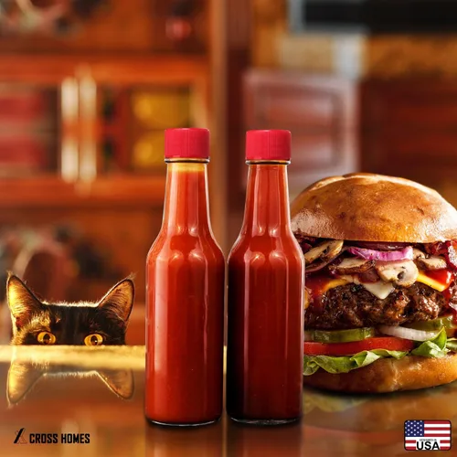 Vista 6 de Botella de vidrio, botellas de salsa picante, botellas Woozy vacías de 3 onzas, 30 juegos con cápsulas retráctiles, insertos de gotero, tapas