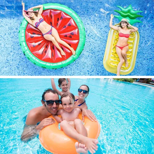 Vista 8 de Cubierta rectangular para piscina, cubierta inflable para piscina, se adapta a 120 x 72 pulgadas, cubierta rectangular inflable para piscina, a
