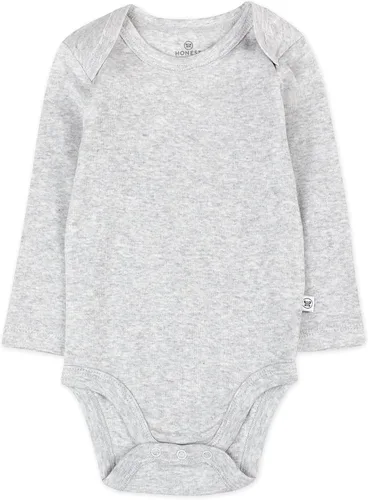 Vista 2 de HonestBaby Paquete de 5 mamelucos de manga larga para bebé, 100% algodón orgánico, unisex