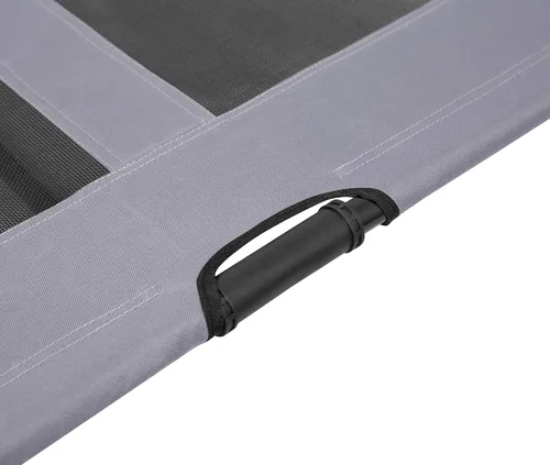 Vista 4 de Internet's Best Cuna para perro 36 x 30 Cama elevada para perro Malla transpirable fresca Uso en interiores o exteriores Mediano Gris
