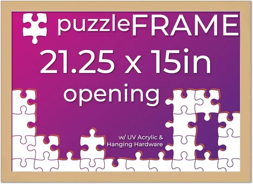 Vista 28 de Poster Palooza Kit de marco de rompecabezas de 11.25 x 38.25 pulgadas. El kit incluye hojas de pegamento para rompecabezas, marco de rompecabezas