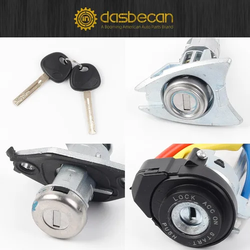 Vista 4 de Dasbecan Interruptor de encendido Cilindro de cerradura de puerta con 2 llaves compatible con Hyundai Sonata 2009-2014 Reemplaza# 81970-3SA00
