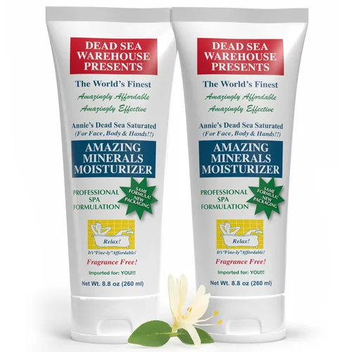 Dead Sea Warehouse - Amazing Minerals Moisturizer - Loción corporal para pieles extremadamente secas - Ideal para rostro, cuerpo y manos - Para