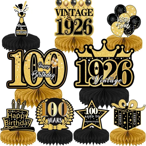 Vista 25 de Decoraciones de cumpleaños número 40 para mujer, 9 piezas, decoraciones de fiesta de cumpleaños rosa, decoraciones de feliz cumpleaños 40